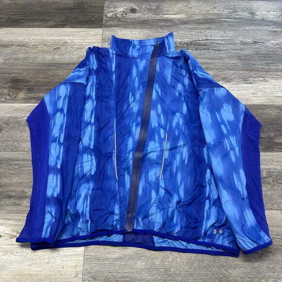 Under Armour Jacket Full Zip Lite Stunner Run Running Mesh Lightweight Womens XL - Picture 1 of 10